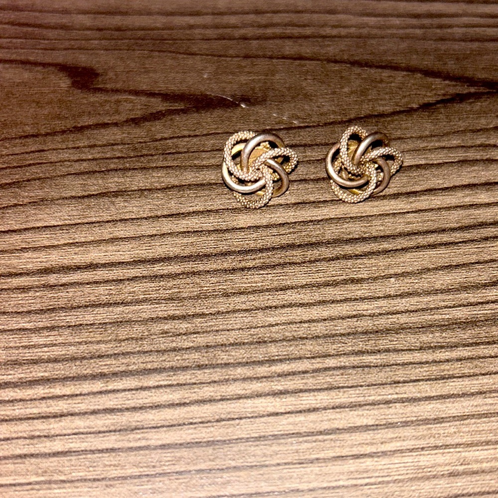 Lagos earrings love knot stud earrings